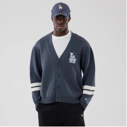 LA Dodgers MLB Knit Grey Cardigan