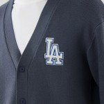 LA Dodgers MLB Knit Grey Cardigan LA Dodgers MLB Knit Grey Cardigan