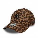 New York Yankees Womens MLB Leopard Cord Beige 9FORTY Adjustable Cap New York Yankees Womens MLB Leopard Cord Beige 9FORTY Adjustable Cap