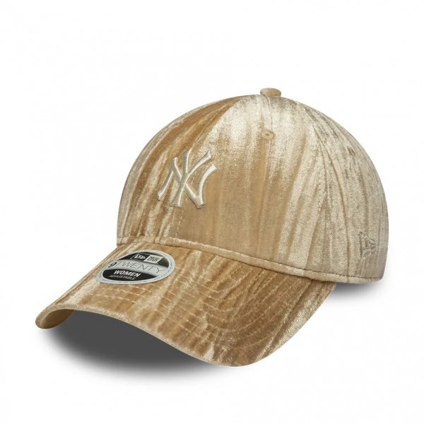 New York Yankees Womens MLB Velour Beige 9TWENTY Adjustable Cap New York Yankees Womens MLB Velour Beige 9TWENTY Adjustable Cap