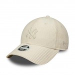 New York Yankees Womens MLB Cord Cream 9FORTY Adjustable Cap