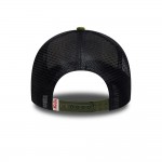 New Era Patch Cord Cream & Green 9FORTY A-Frame Trucker Adjustable Cap