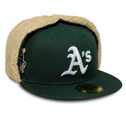 Athletics MLB World Series Dark Green Dogear 59FIFTY Fitted Cap