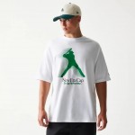 New Era Baseball Player Graphic White Oversized T-Shirt