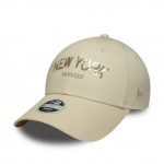 Γυναικείο New York Yankees Womens MLB Sequin Wordmark Light Beige 9FORTY Cap