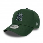 New York Yankees MLB Outline Script Dark Green 9FORTY E-Frame Cap