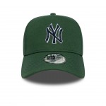 New York Yankees MLB Outline Script Dark Green 9FORTY E-Frame Cap
