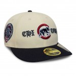Chicago Cubs MLB Cooperstown Cream Low Profile 59FIFTY Fitted Cap