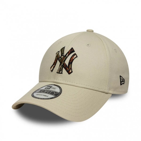New York Yankees MLB Outline Camo Cream 9FORTY Cap New York Yankees MLB Outline Camo Cream 9FORTY Cap