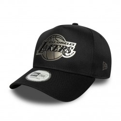 LA Lakers NBA Metallic Black 9FORTY E-Frame Cap