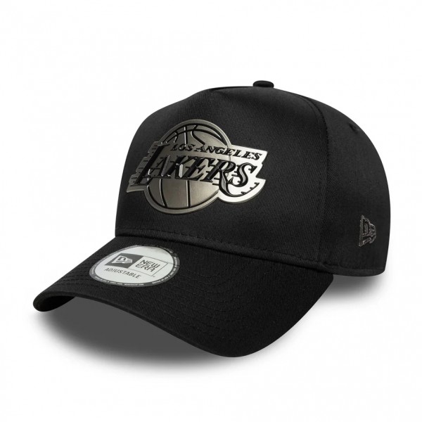 LA Lakers NBA Metallic Black 9FORTY E-Frame Cap LA Lakers NBA Metallic Black 9FORTY E-Frame Cap