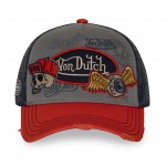 Patches Orange Grey Trucker Cap Von Dutch