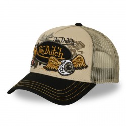Patches Black Beige Trucker Cap Von Dutch