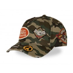 Kamo Tiger Woodland Camo Baseball Cap Von Dutch