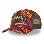 Cafe Dark Red Trucker Cap Von Dutch Cafe Dark Red Trucker Cap Von Dutch