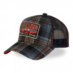 Checked Patch Trucker Cap Von Dutch