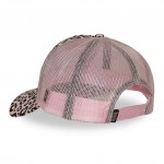 Leopard Rose Pink Black Trucker Cap Von Dutch