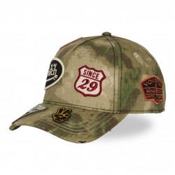 Kamo Forest Khaki Baseball Cap Von Dutch