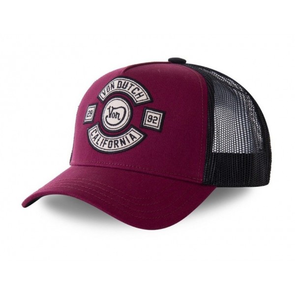 Biker Bordeaux Mesh Trucker Von Dutch Biker Bordeaux Mesh Trucker Von Dutch
