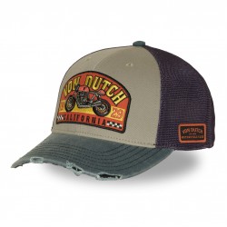 California Grey Semi Curved Baseball Cap Von Dutch