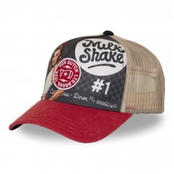 Subl Pinup Milk Red Trucker Cap Von Dutch