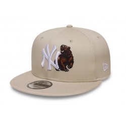New York Yankees MLB Outdoor Icon Light Beige 9FIFTY Snapback Adjustable Cap New Era