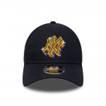 New York Yankees MLB Emblem Navy 9FORTY M-Crown A-Frame Adjustable Cap New York Yankees MLB Emblem Navy 9FORTY M-Crown A-Frame Adjustable Cap