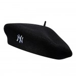 New York Yankees MLB Wool Script Black Beret