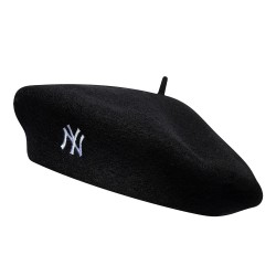 New York Yankees MLB Wool Script Black Beret