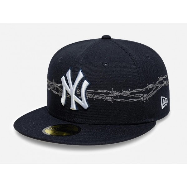 New York Yankees MLB Icon Navy 59FIFTY Fitted Cap New Era New York Yankees MLB Icon Navy 59FIFTY Fitted Cap New Era