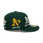 Athletics MLB Historic Dark Green Low Profile 59FIFTY Fitted Cap Athletics MLB Historic Dark Green Low Profile 59FIFTY Fitted Cap