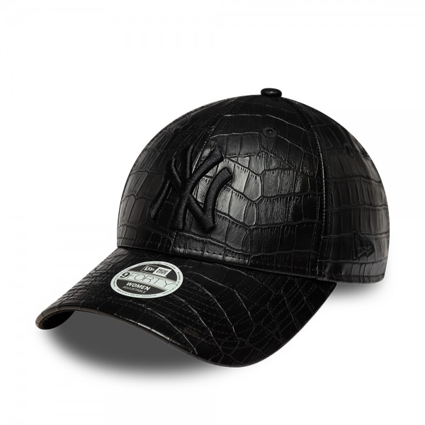 Γυναικείο Pattern PU New York Yankees MLB Black 9FORTY Adjustable Cap New Era Γυναικείο Pattern PU New York Yankees MLB Black 9FORTY Adjustable Cap New Era