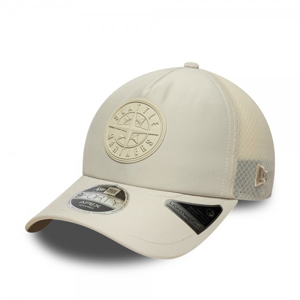 Seattle Mariners MLB Sporty Cream 9FORTY Apex Adjustable Cap Seattle Mariners MLB Sporty Cream 9FORTY Apex Adjustable Cap