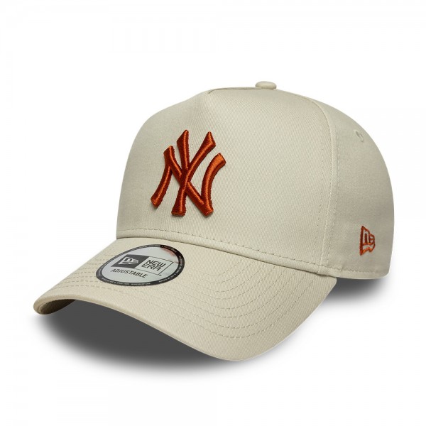 New York Yankees MLB League Essential Cream 9FORTY E-Frame Adjustable Cap New York Yankees MLB League Essential Cream 9FORTY E-Frame Adjustable Cap