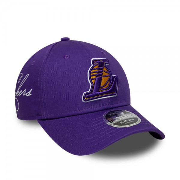 LA Lakers NBA Side Script Purple 9FORTY M-Crown Adjustable Cap LA Lakers NBA Side Script Purple 9FORTY M-Crown Adjustable Cap