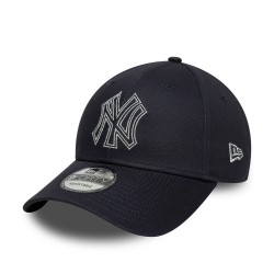 New York Yankees MLB Metallic Outline Navy 9FORTY Adjustable Cap