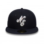 New Era Heritage Script Navy 59FIFTY Fitted Cap New Era Heritage Script Navy 59FIFTY Fitted Cap
