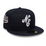 New Era Heritage Script Navy 59FIFTY Fitted Cap New Era Heritage Script Navy 59FIFTY Fitted Cap