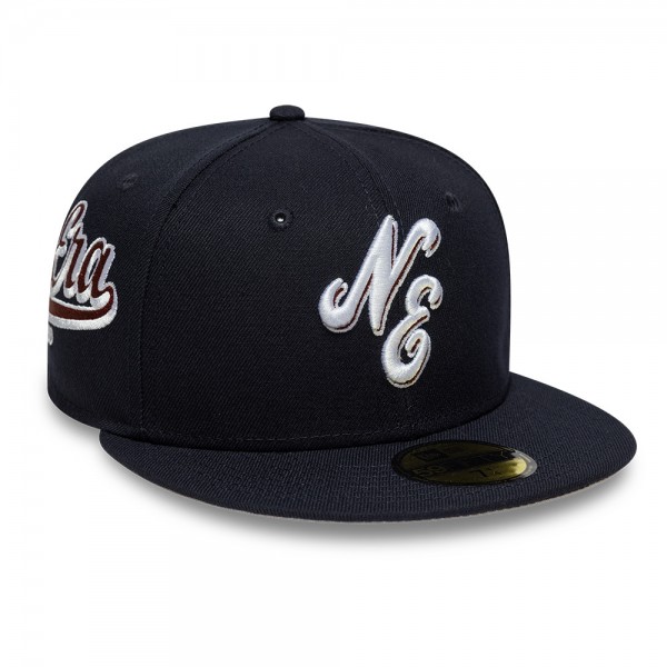 New Era Heritage Script Navy 59FIFTY Fitted Cap New Era Heritage Script Navy 59FIFTY Fitted Cap