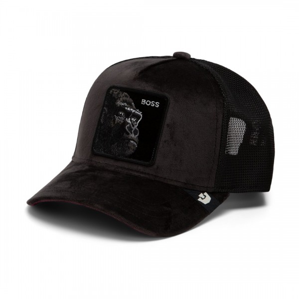 Boss Gorilla Black Velvet Trucker Cap Goorin Bros