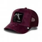 Legend Unicorn Burgundy Velvet Trucker Cap Goorin Bros