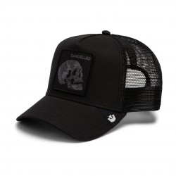 Tonal Skull Black Trucker Cap Goorin Bros