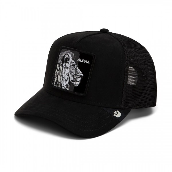Black Out Lion Black Trucker Cap Goorin Bros