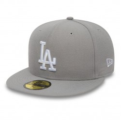 LA Dodgers MLB Basic Grey 59FIFTY Fitted Cap