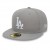 LA Dodgers MLB Basic Grey 59FIFTY Fitted Cap