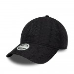 New York Yankees Womens MLB Broderie Black 9TWENTY Adjustable Cap