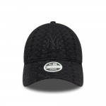 New York Yankees Womens MLB Broderie Black 9TWENTY Adjustable Cap