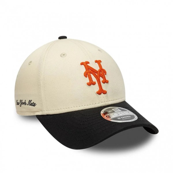 New York Mets MLB Side Script Cream 9FORTY M-Crown Adjustable Cap New York Mets MLB Side Script Cream 9FORTY M-Crown Adjustable Cap