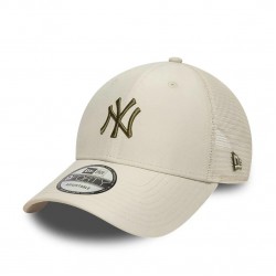 New York Yankees MLB Homefield Cream 9FORTY Trucker Adjustable Cap