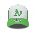 Athletics MLB League Essential Open Green 9FORTY A-Frame Trucker Adjustable Cap Athletics MLB League Essential Open Green 9FORTY A-Frame Trucker Adjustable Cap